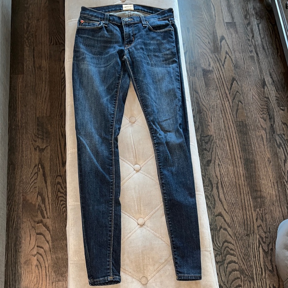 Hudson size 24 low rise skinny jeans